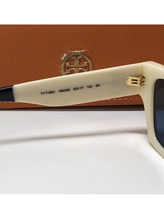 New Authentic Tory Burch TY7169U Sunglasses – Navy/Ivory Vintage Stripes main image 12